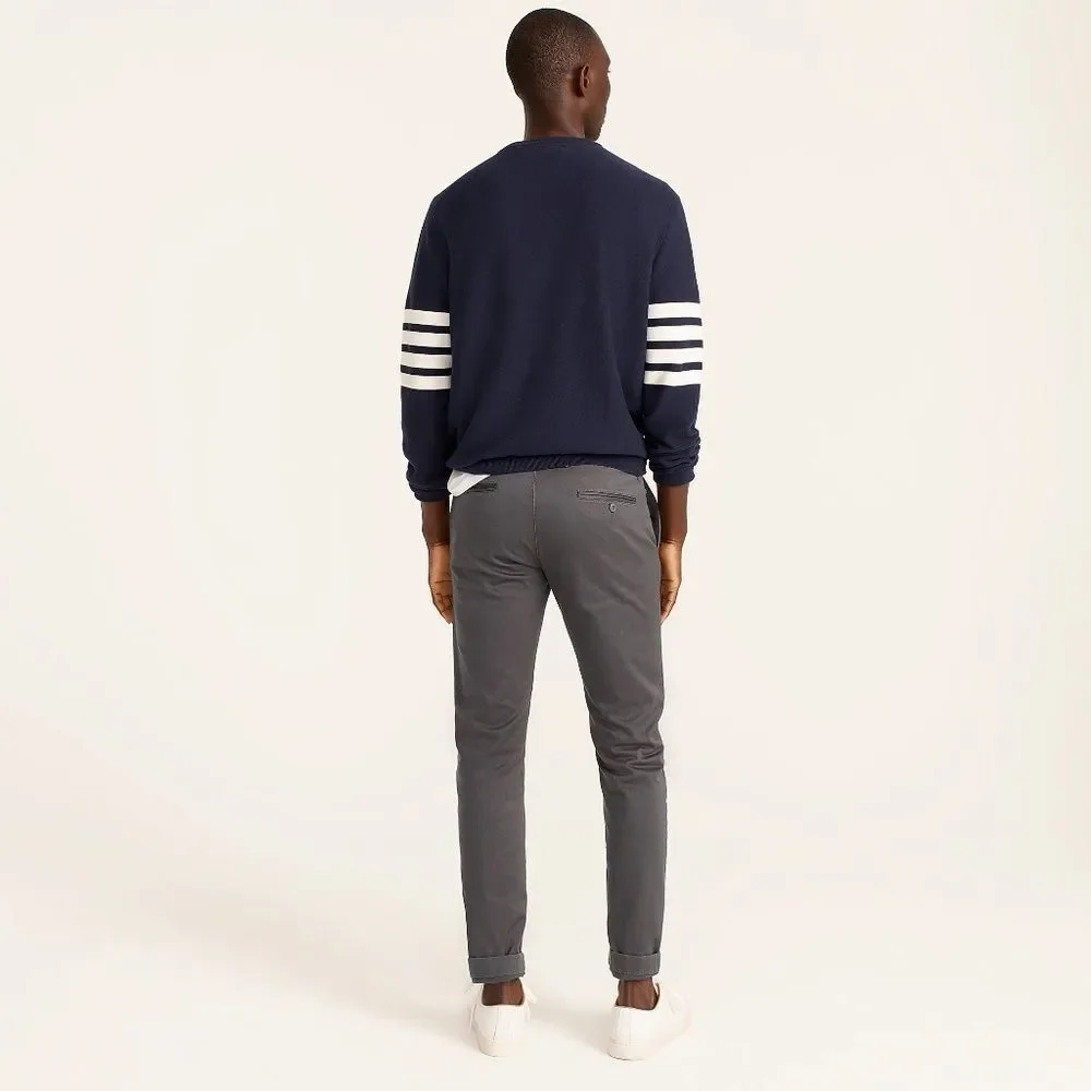 J. Crew Men's 484 Slim Fit Stretch Chino Pants in Grey